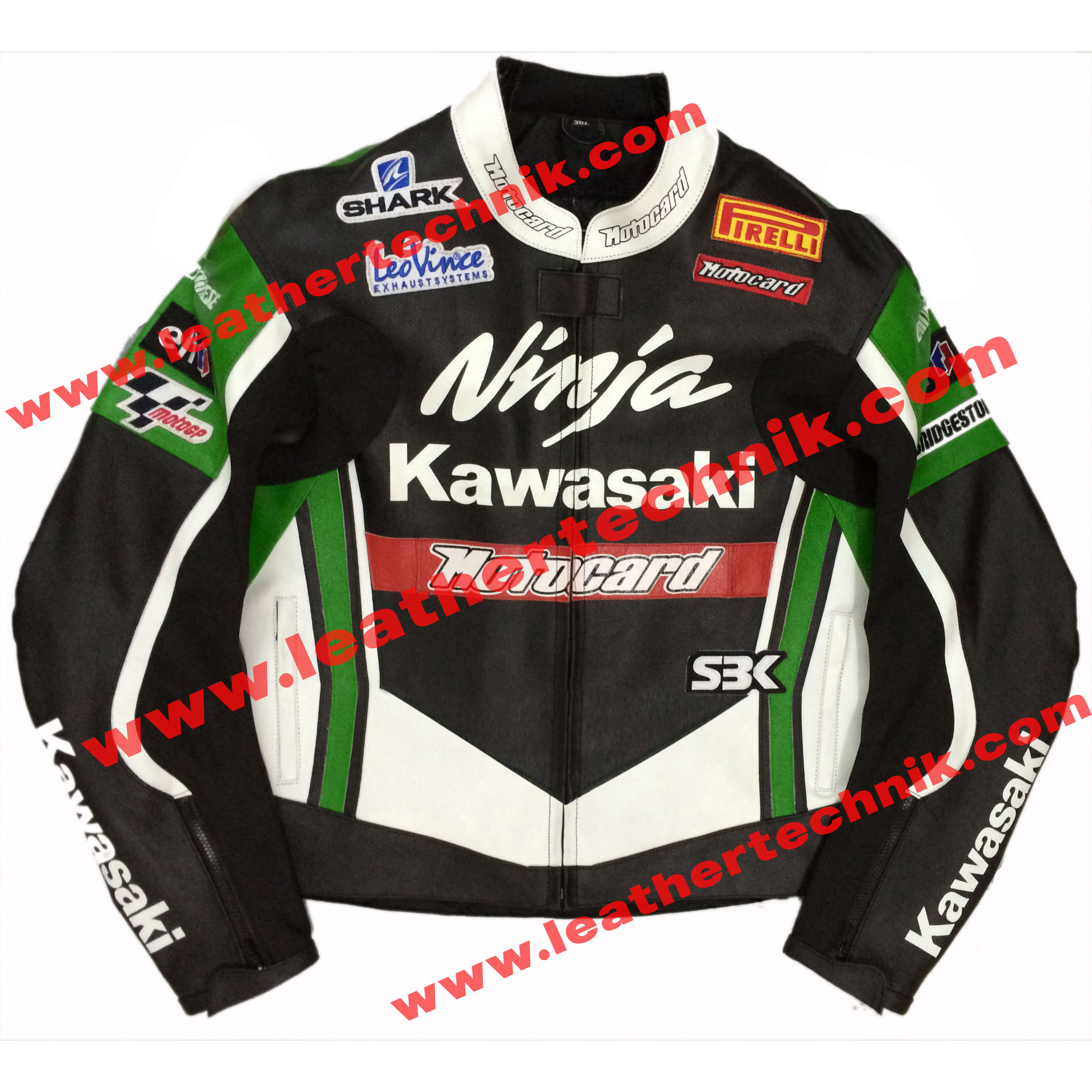 Leather 2025 kawasaki jacket